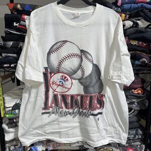 Vintage 1996 New York Yankees World Series White Shirt Size Xl